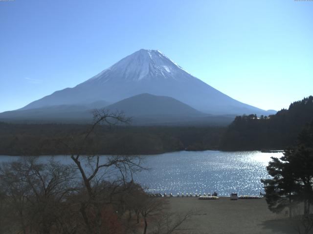 精進湖からの富士山