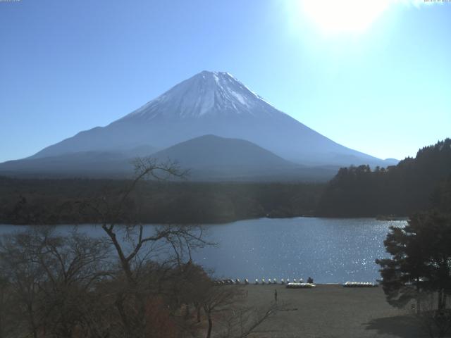 精進湖からの富士山