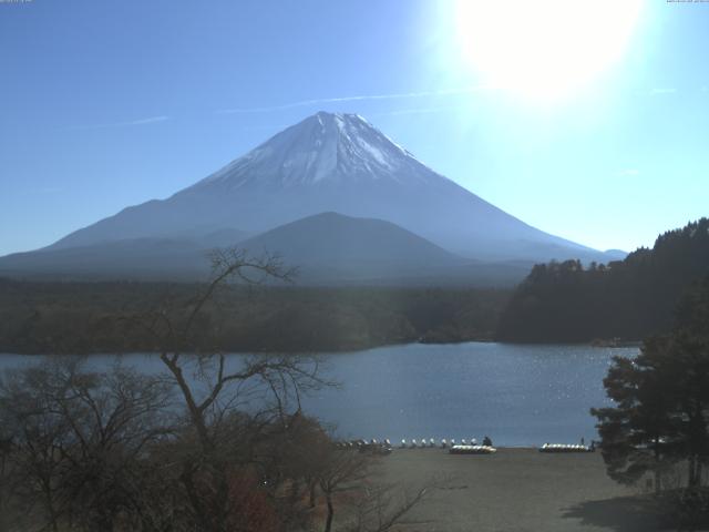 精進湖からの富士山