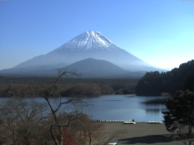 精進湖からの富士山