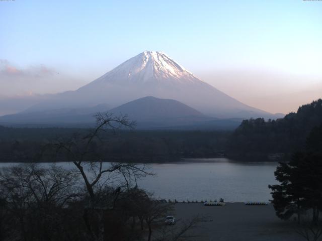 精進湖からの富士山