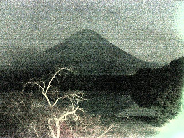 精進湖からの富士山