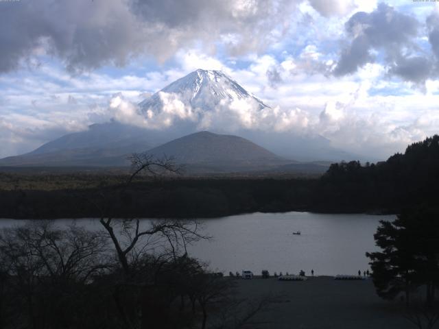 精進湖からの富士山