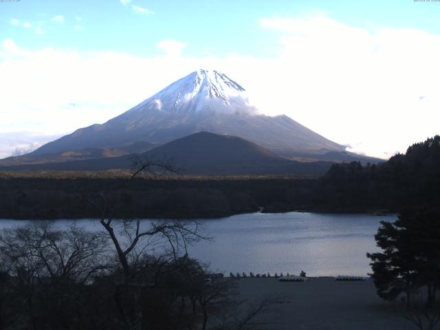 精進湖からの富士山