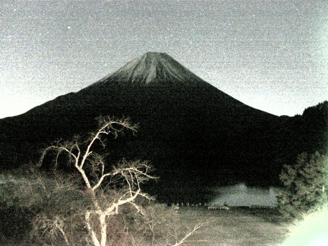 精進湖からの富士山