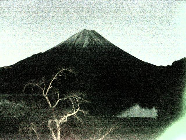 精進湖からの富士山