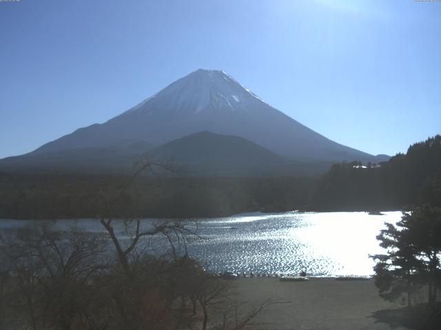 精進湖からの富士山