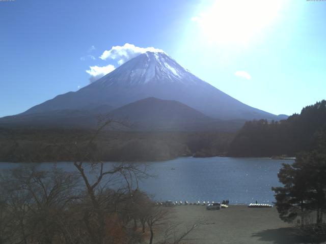 精進湖からの富士山