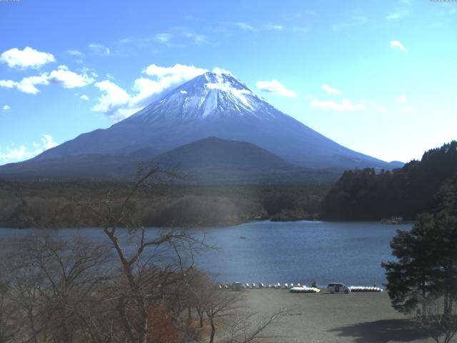 精進湖からの富士山