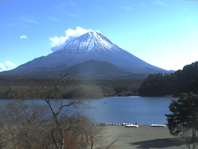 精進湖からの富士山