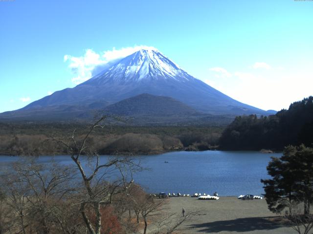 精進湖からの富士山