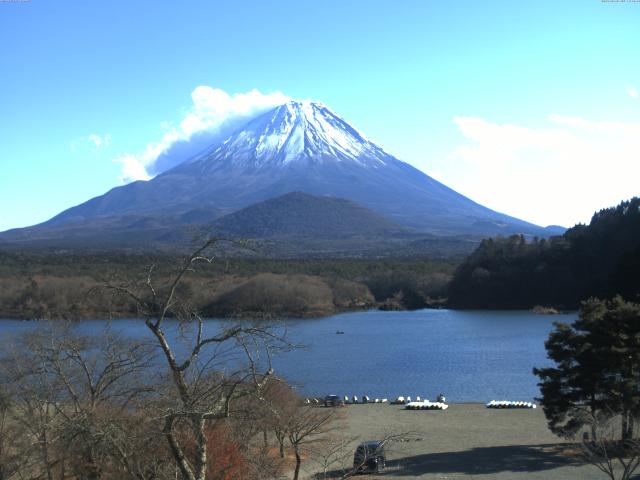 精進湖からの富士山