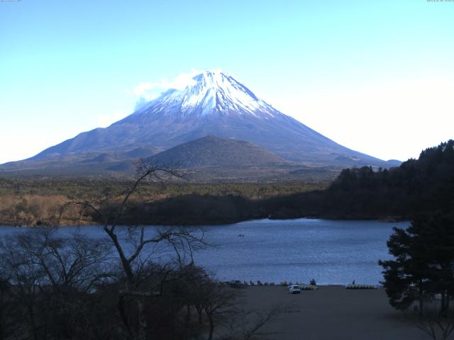 精進湖からの富士山