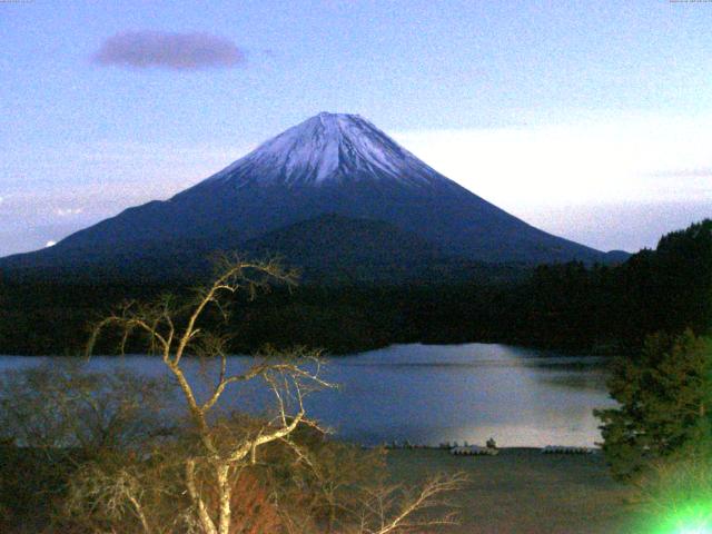 精進湖からの富士山