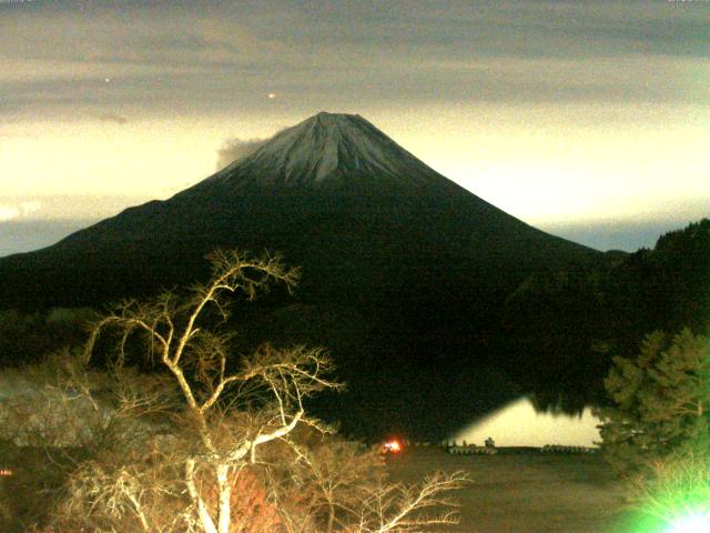 精進湖からの富士山