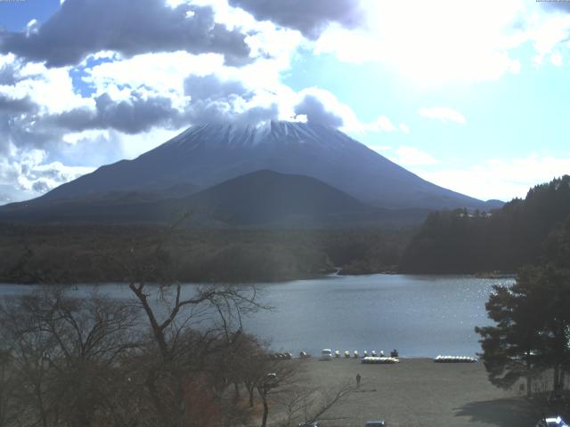 精進湖からの富士山