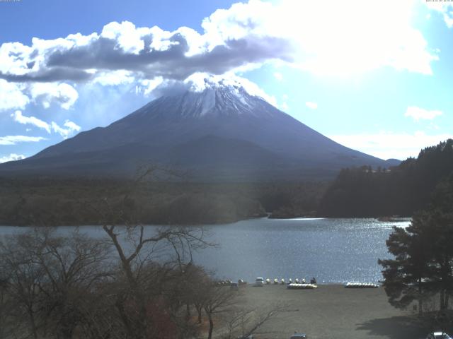 精進湖からの富士山