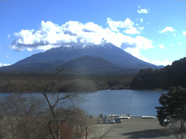 精進湖からの富士山