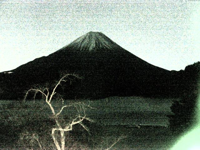 精進湖からの富士山