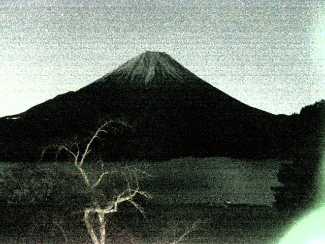 精進湖からの富士山