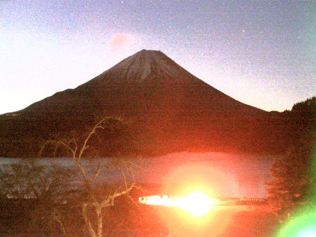 精進湖からの富士山