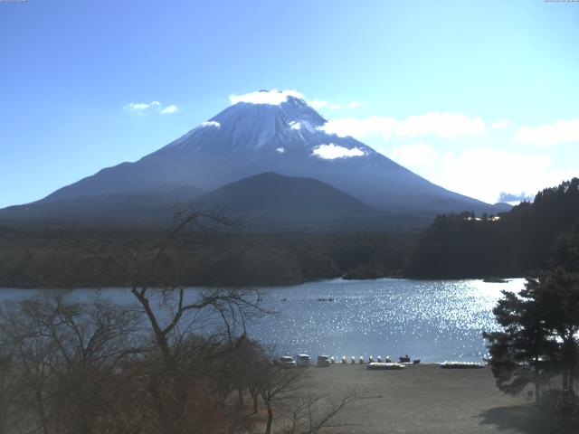 精進湖からの富士山