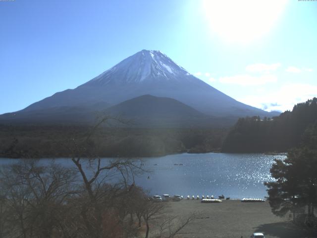 精進湖からの富士山