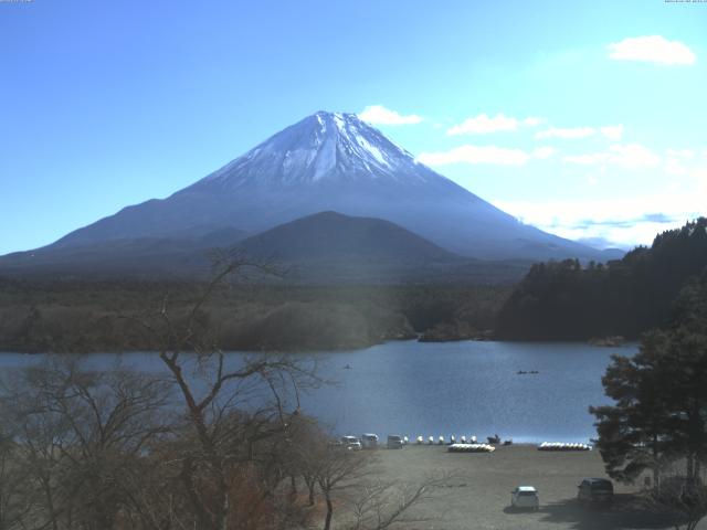 精進湖からの富士山