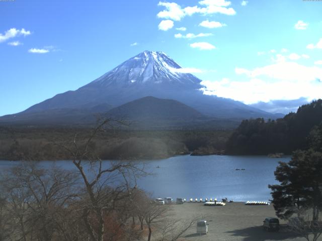 精進湖からの富士山