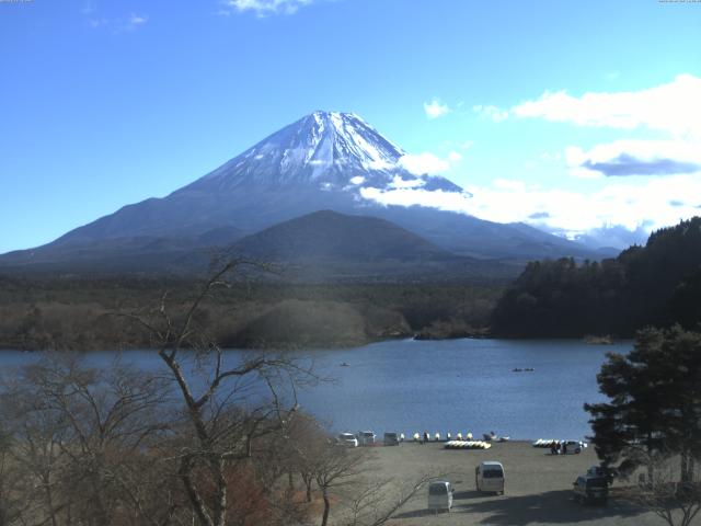 精進湖からの富士山