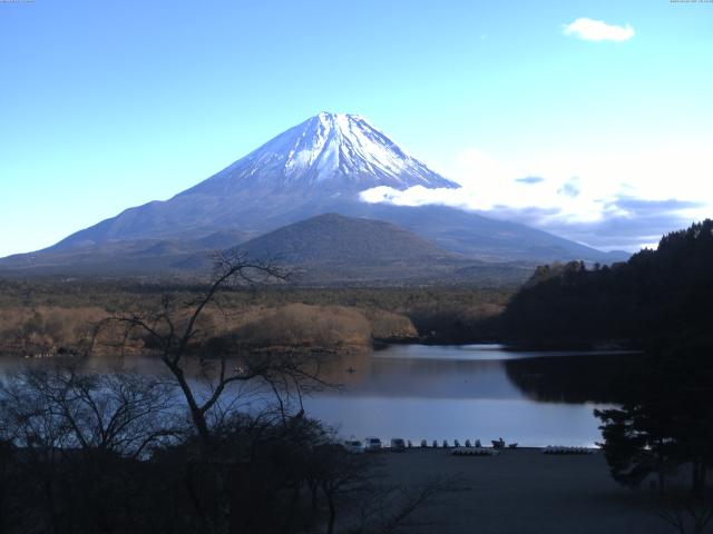 精進湖からの富士山