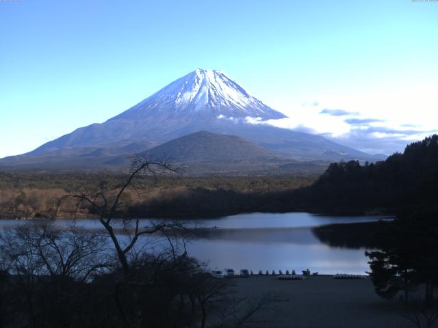 精進湖からの富士山