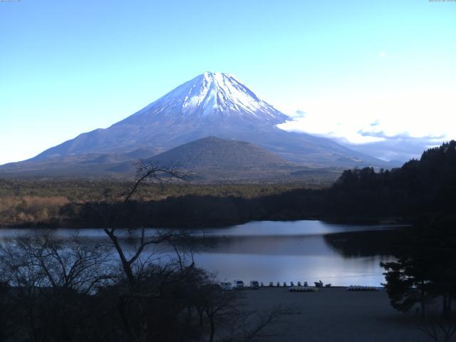 精進湖からの富士山