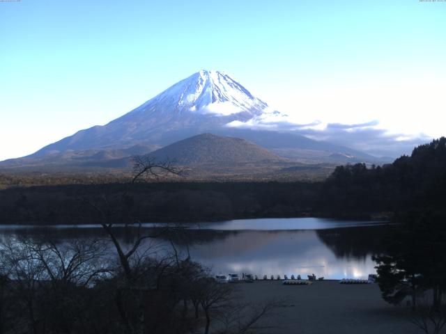 精進湖からの富士山