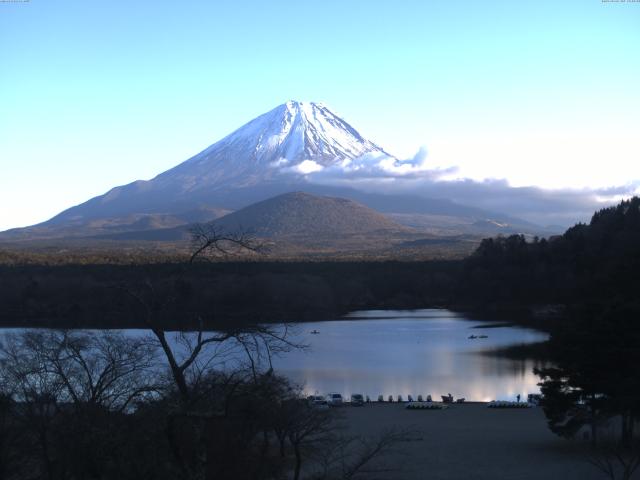 精進湖からの富士山