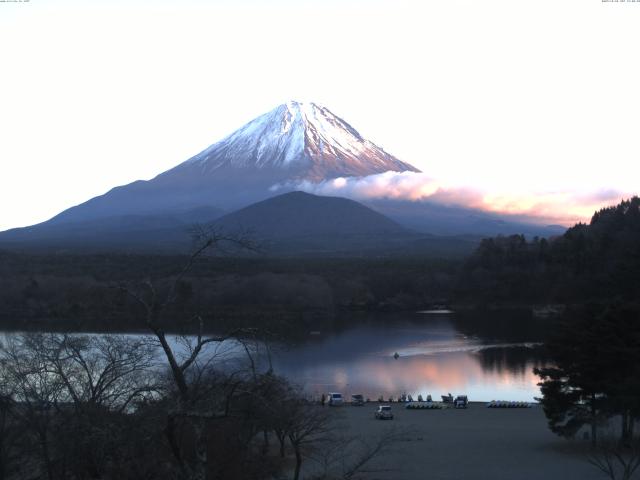 精進湖からの富士山