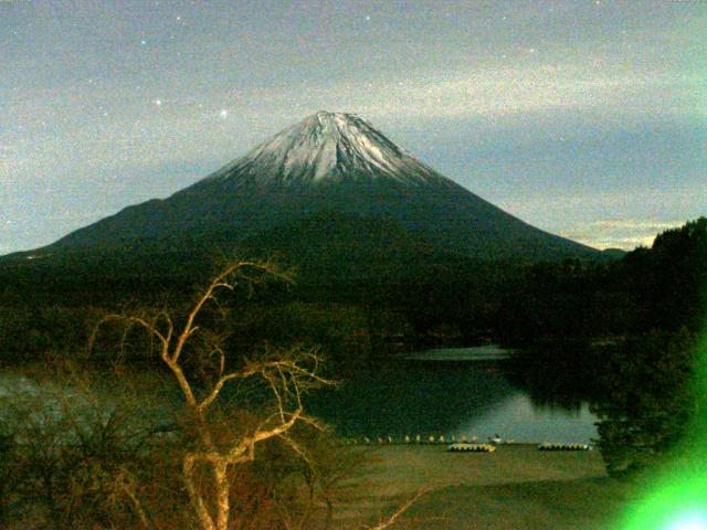 精進湖からの富士山