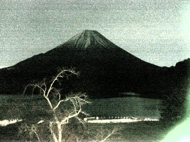 精進湖からの富士山