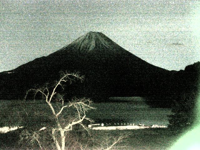 精進湖からの富士山