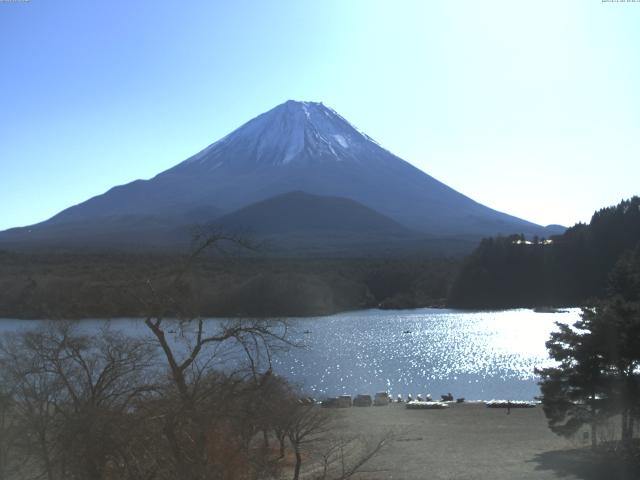 精進湖からの富士山