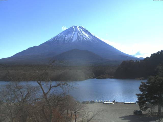 精進湖からの富士山