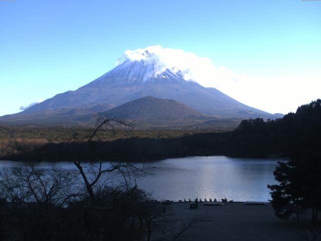 精進湖からの富士山