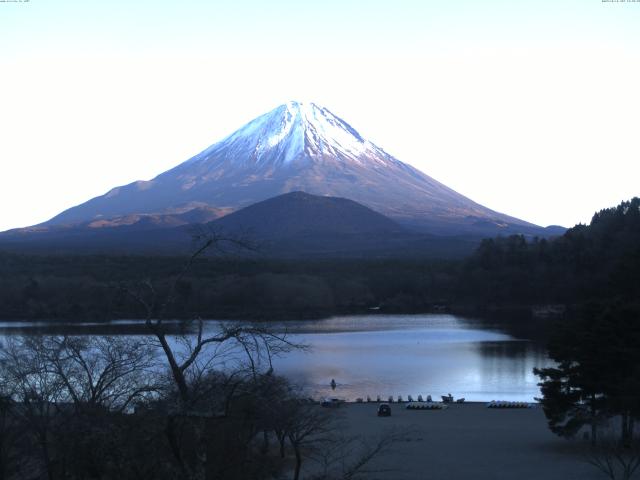 精進湖からの富士山