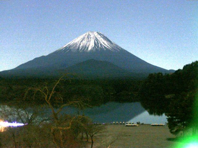 精進湖からの富士山