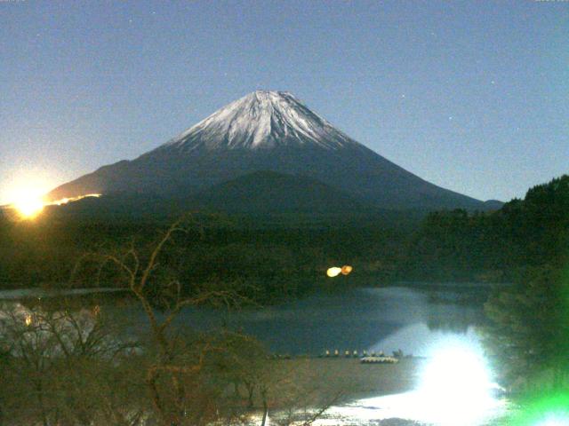 精進湖からの富士山