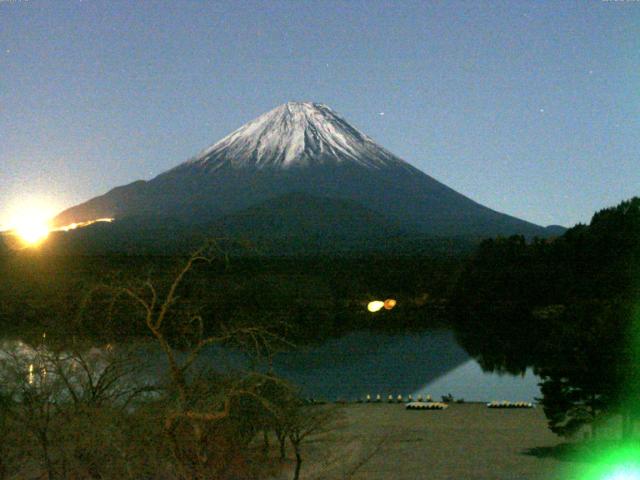 精進湖からの富士山