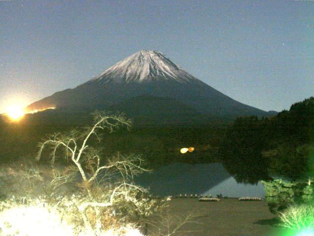 精進湖からの富士山