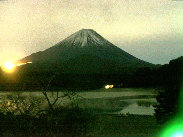 精進湖からの富士山