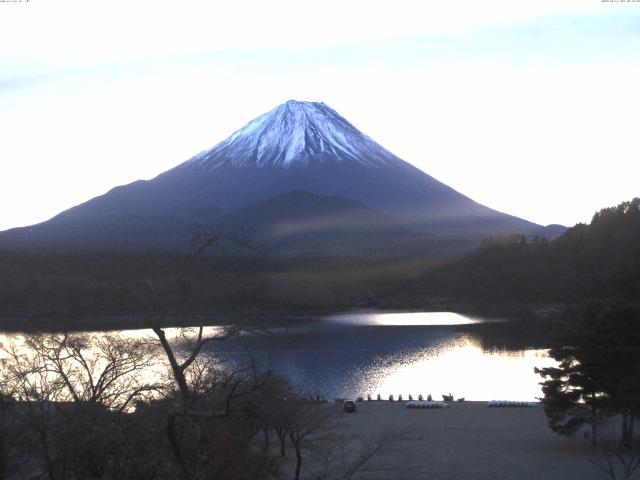 精進湖からの富士山