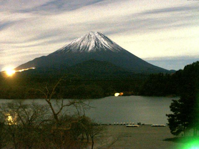 精進湖からの富士山